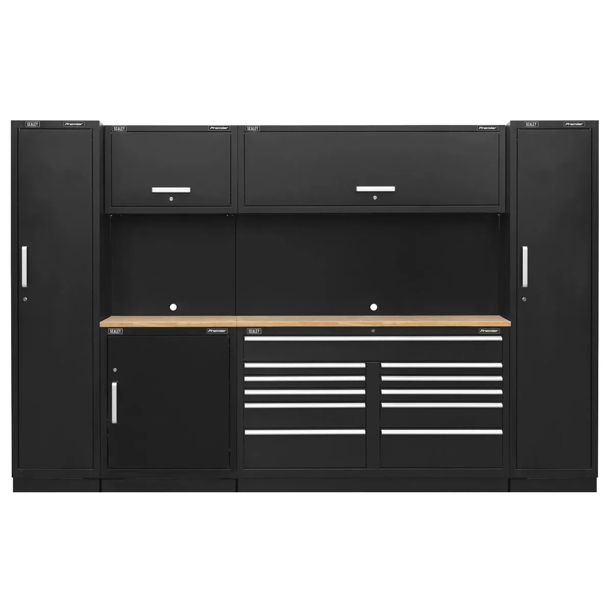 Sealey Premier Premier 3.55m Storage System - Pressed Wood Worktop