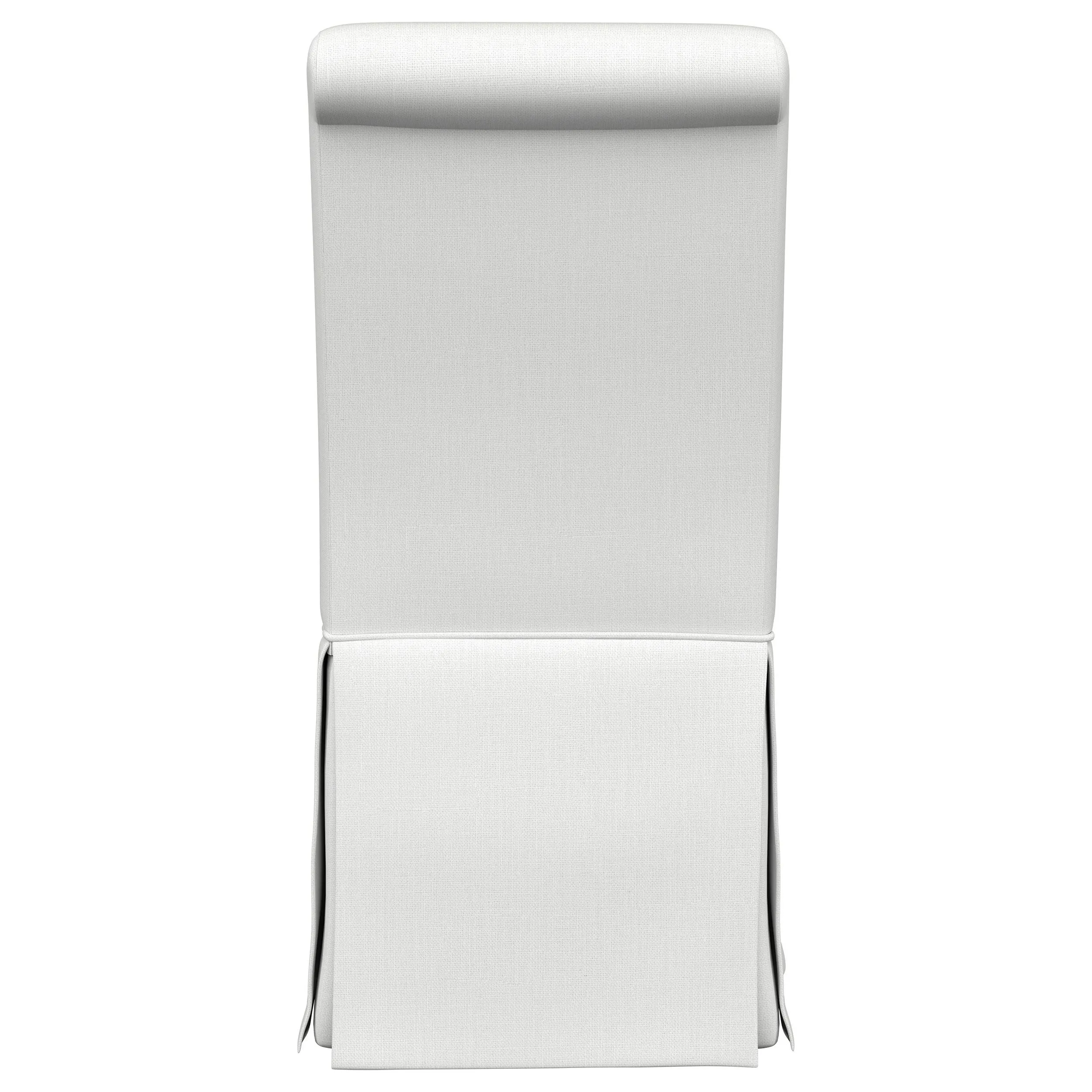 Shawna Upholstered Skirted Side Chair White (Set of 2)