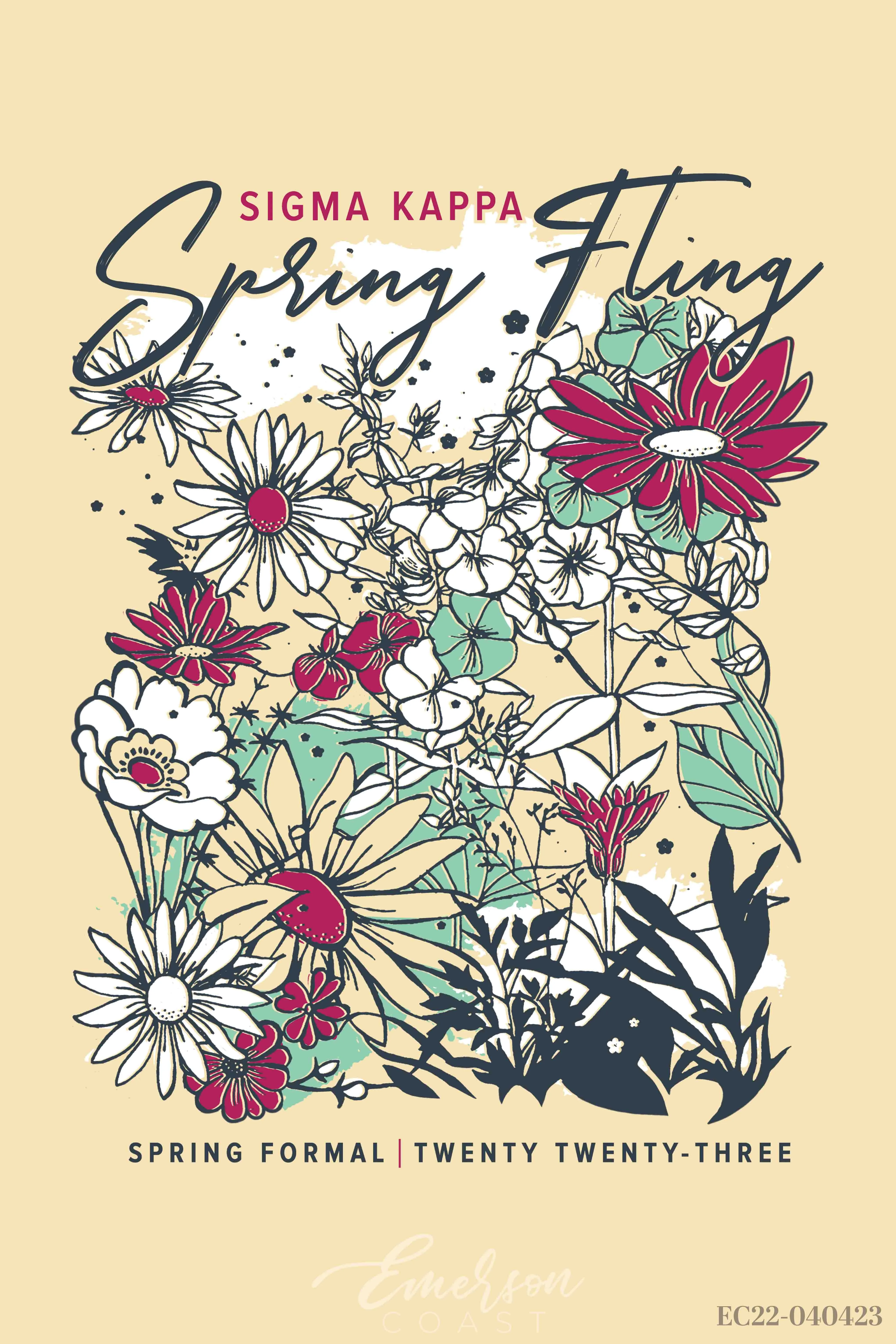 Sigma Kappa University of North Carolina at Charlotte Formal T-shirt