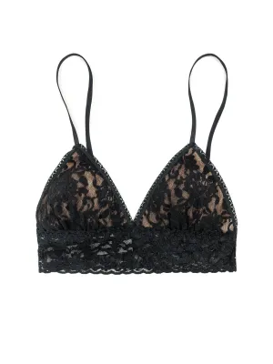 Signature Lace® Padded Triangle Bralette Black