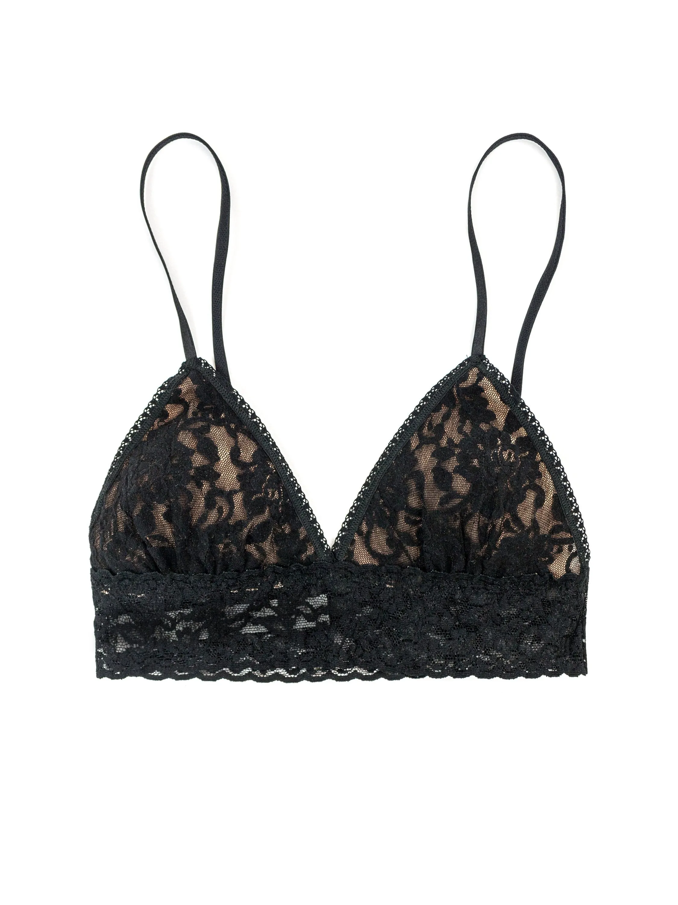 Signature Lace® Padded Triangle Bralette Black