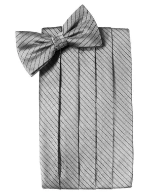 Silver Palermo Kids Cummerbund
