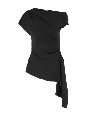 Simkhai Saskia Draped Top in Black