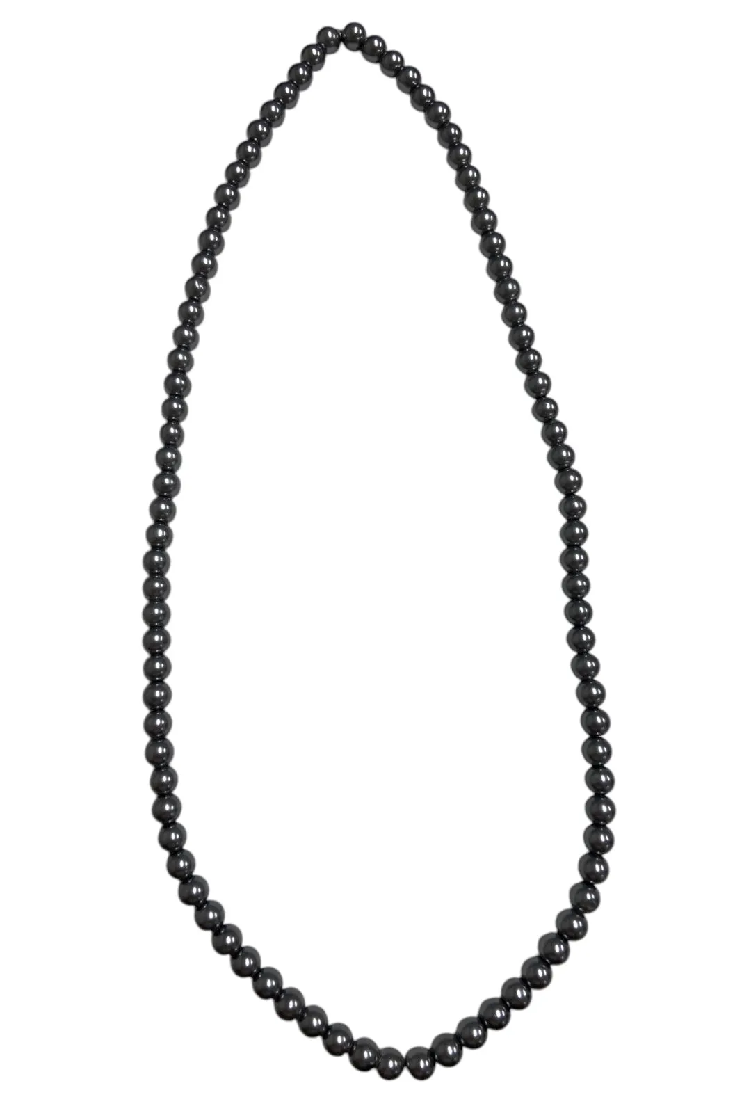 Single Strand Grey Pearl Necklace