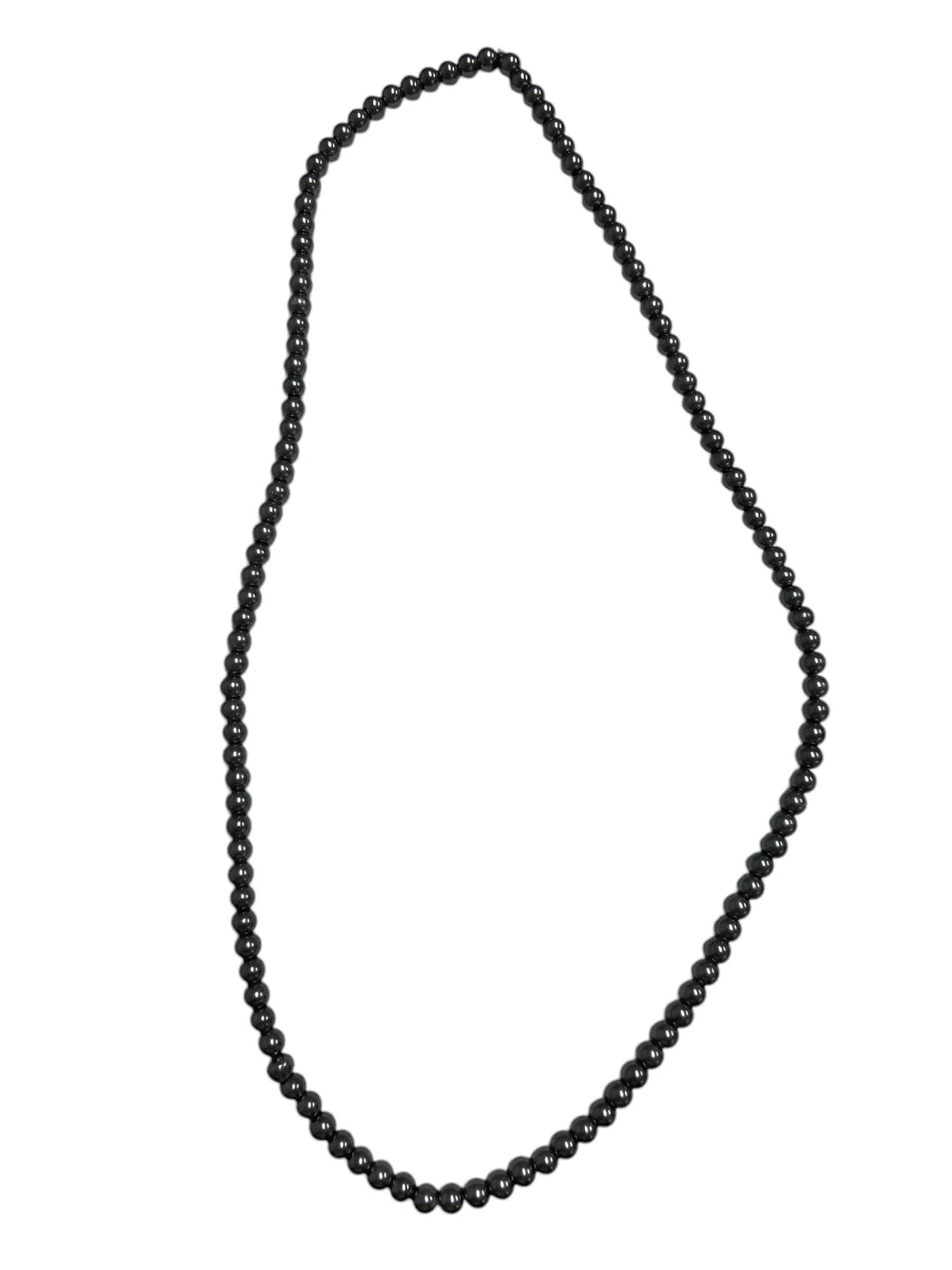 Single Strand Grey Pearl Necklace