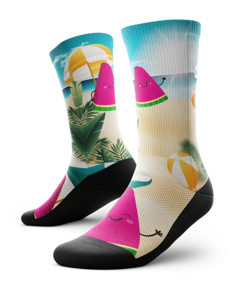 Slice of Paradise Crew Socks