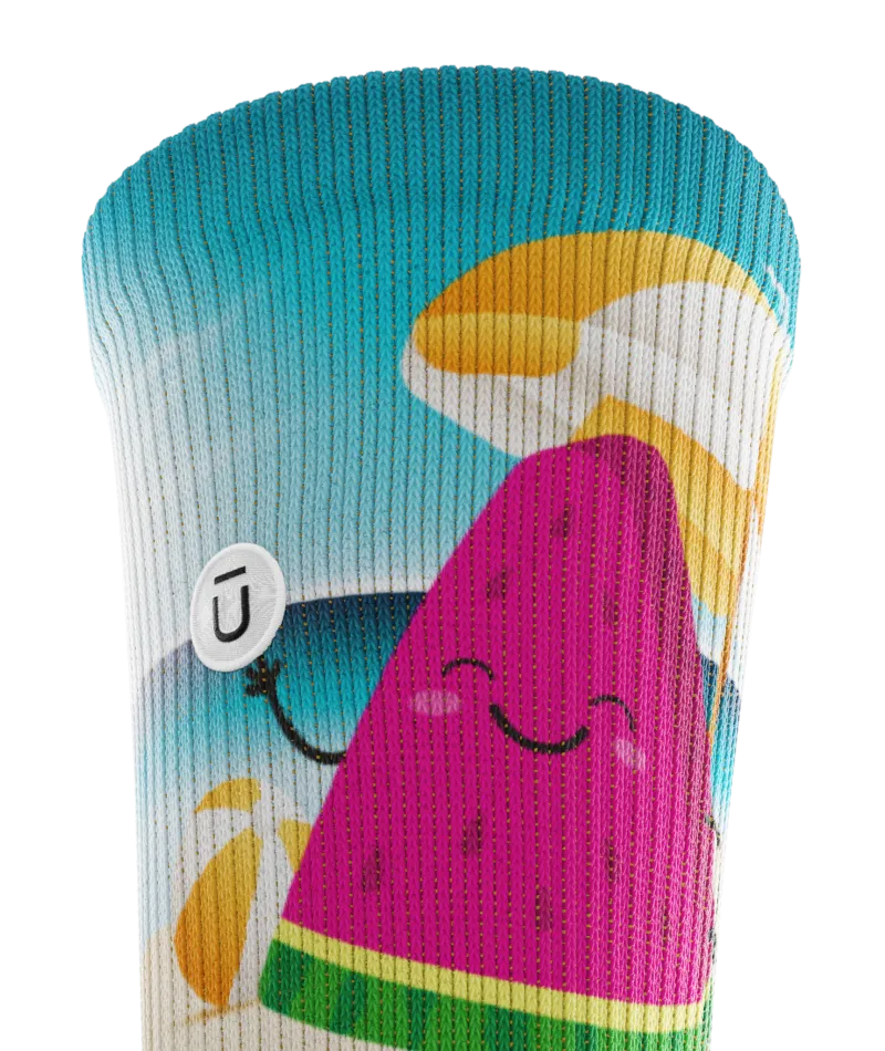 Slice of Paradise Crew Socks