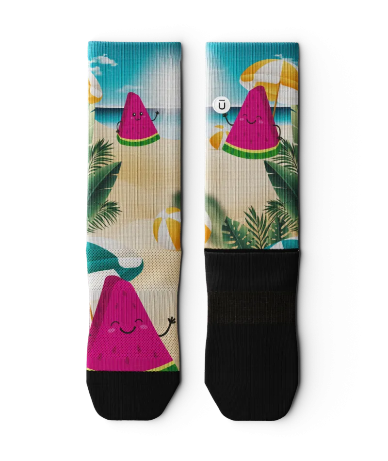 Slice of Paradise Crew Socks