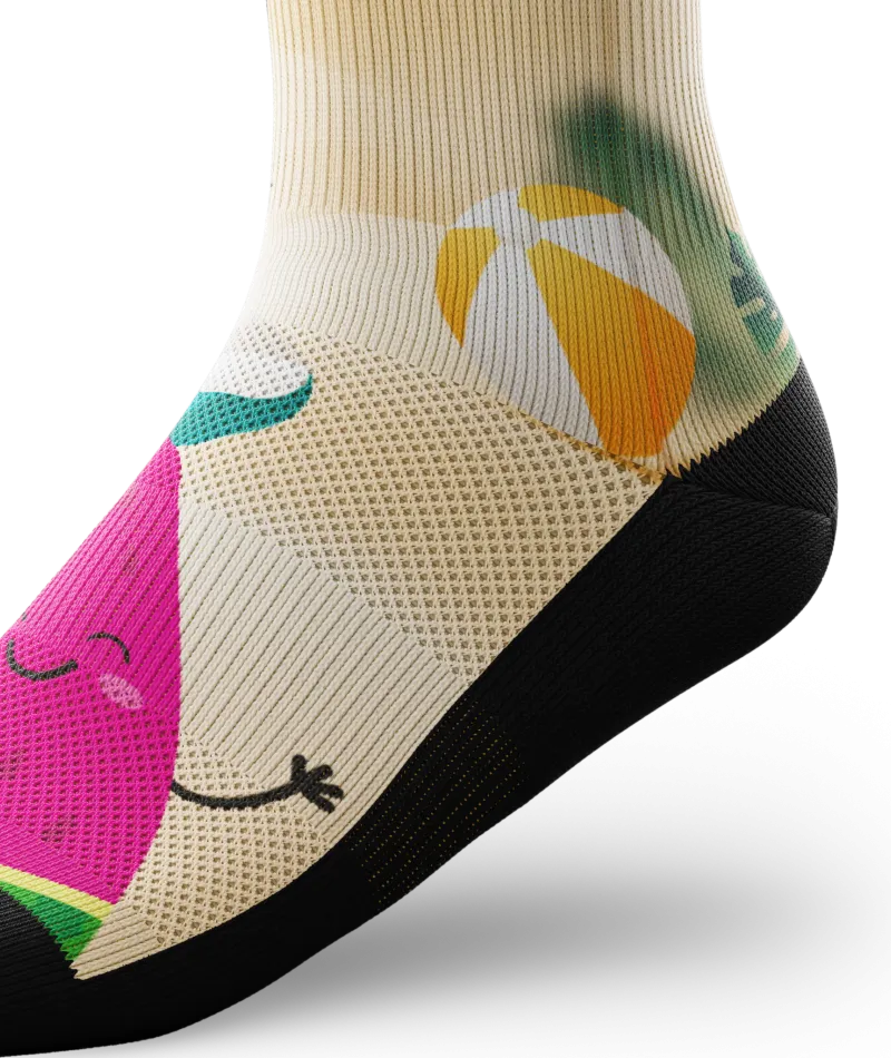 Slice of Paradise Crew Socks