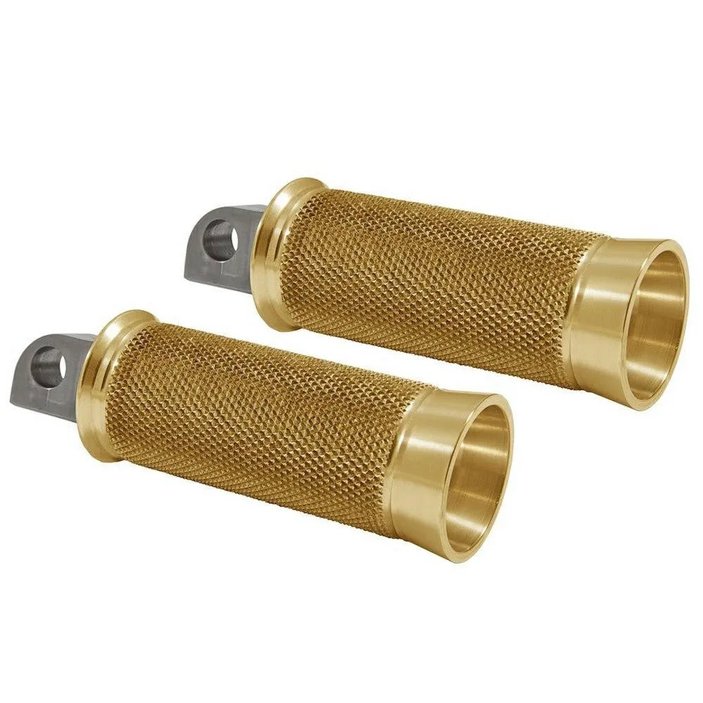 Speed Merchant - Cruiser Peg Footpegs For Harley - Gold