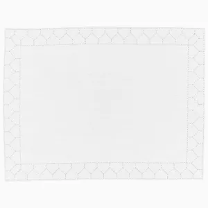 Stitched Silver Placemat