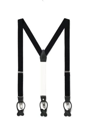 Storm Cloud - Classic Black Suspenders