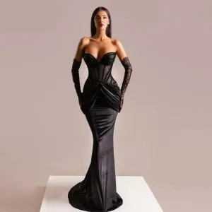 Strapless Sleeveless Elegant Maxi Bodycon Dress HT20420