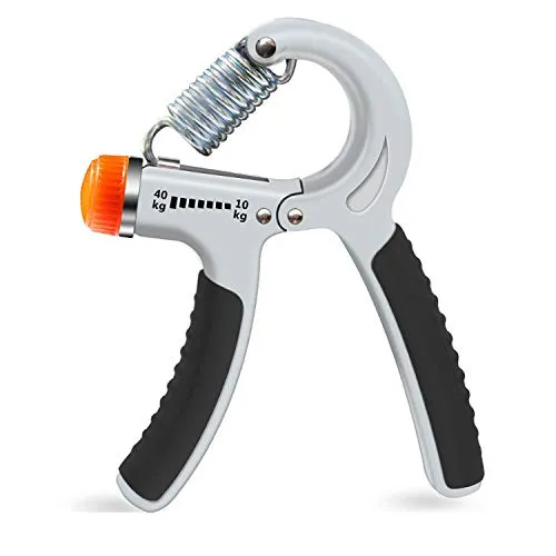 Strauss Adjustable Hand Grip Strengthener, (Grey/Black)