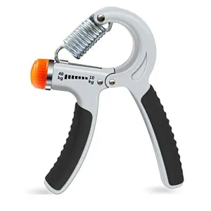 Strauss Adjustable Hand Grip Strengthener, (Grey/Black)
