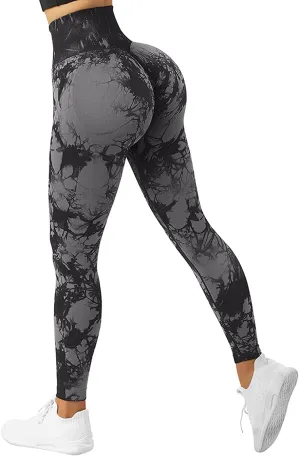 SUUKSESS Women Scrunch Butt Lifting Seamless Leggings Booty High Waisted Workout Yoga Pants