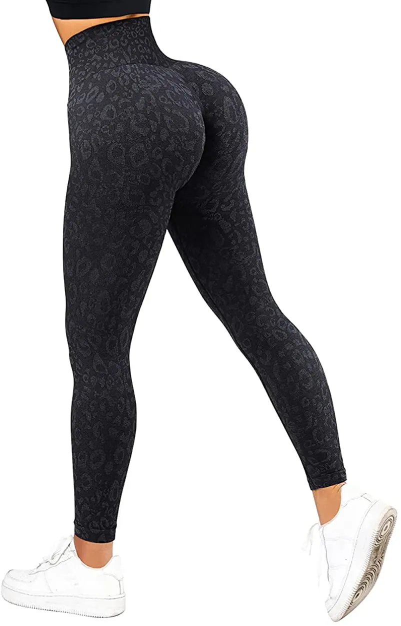 SUUKSESS Women Scrunch Butt Lifting Seamless Leggings Booty High Waisted Workout Yoga Pants