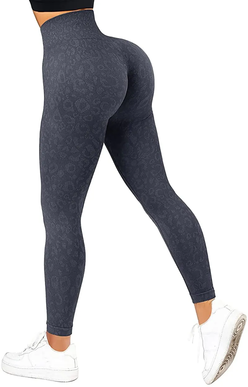 SUUKSESS Women Scrunch Butt Lifting Seamless Leggings Booty High Waisted Workout Yoga Pants