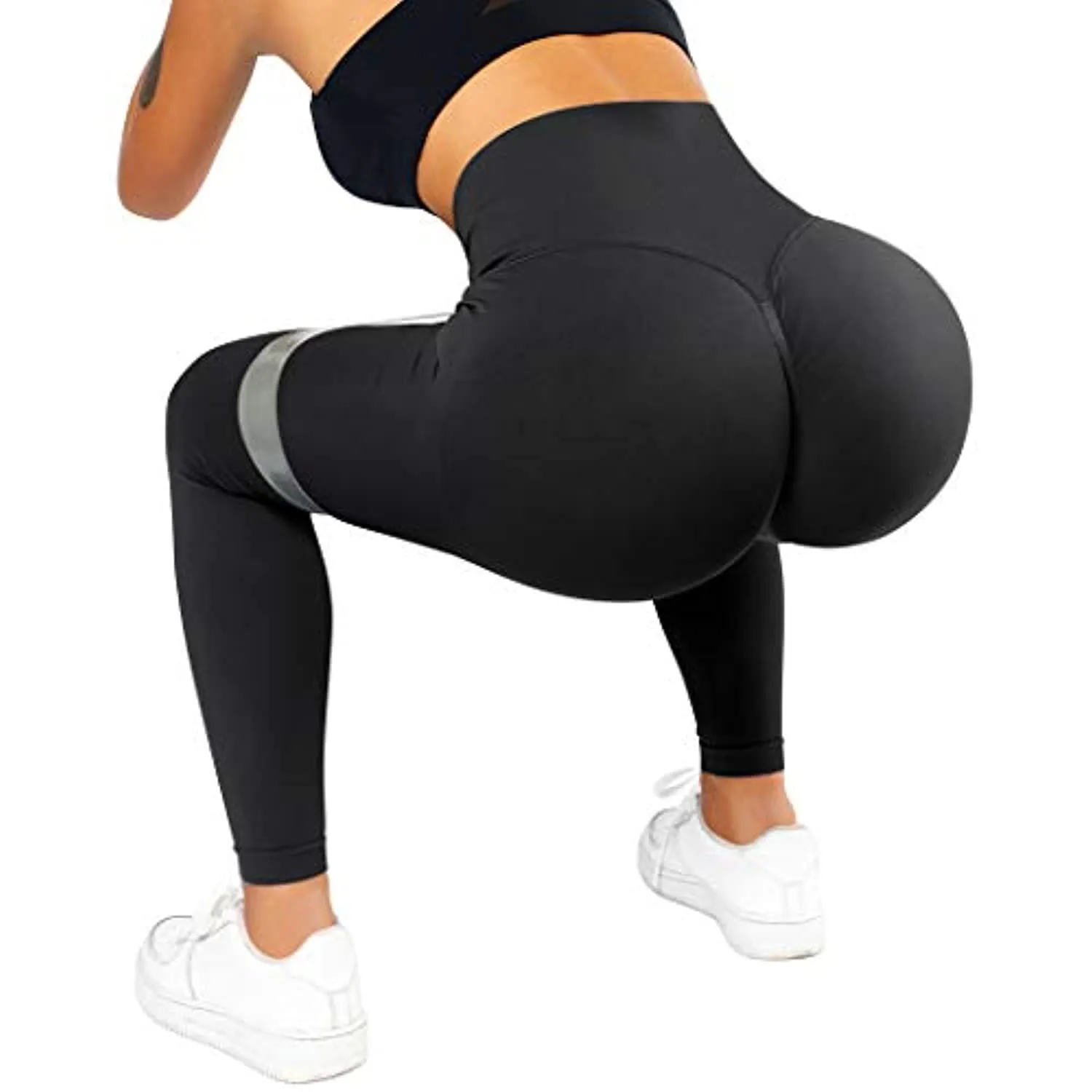 SUUKSESS Women Scrunch Butt Lifting Seamless Leggings Booty High Waisted Workout Yoga Pants