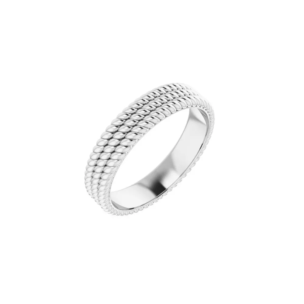 Three Tiered Rope Stackable Ring