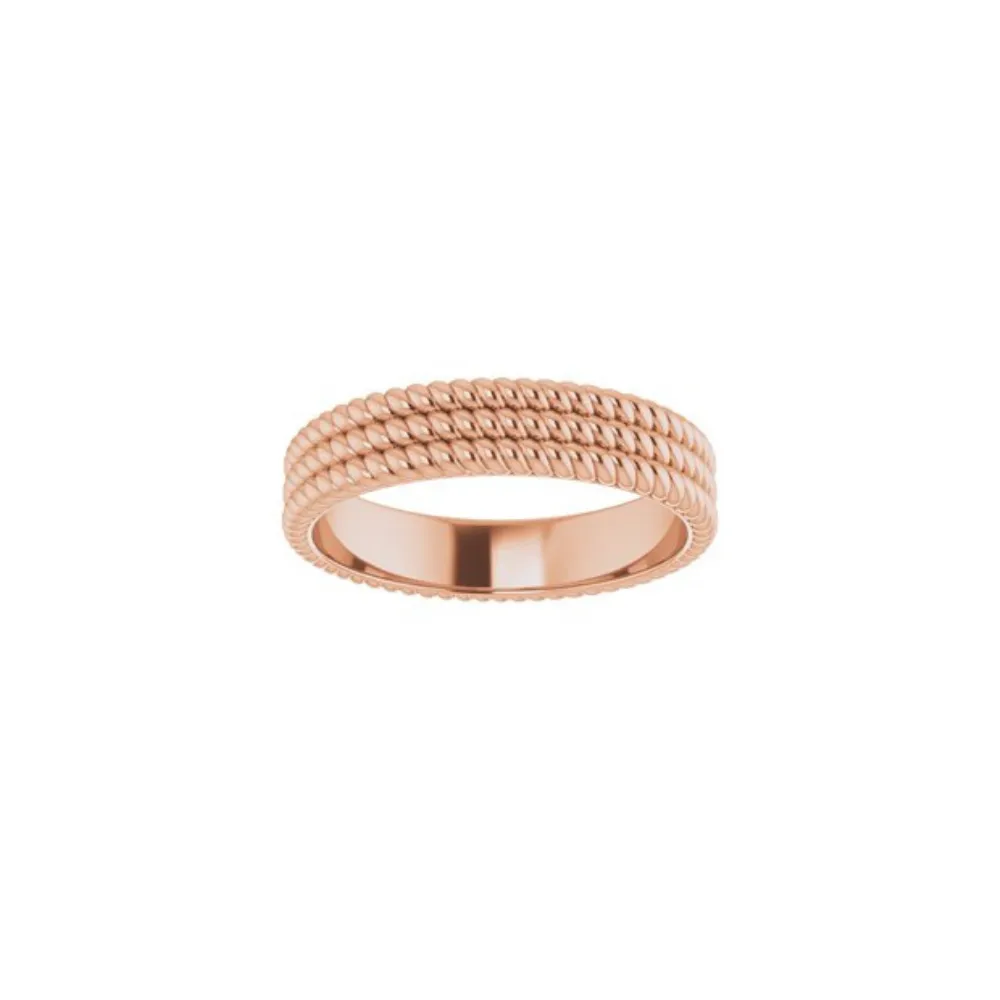 Three Tiered Rope Stackable Ring