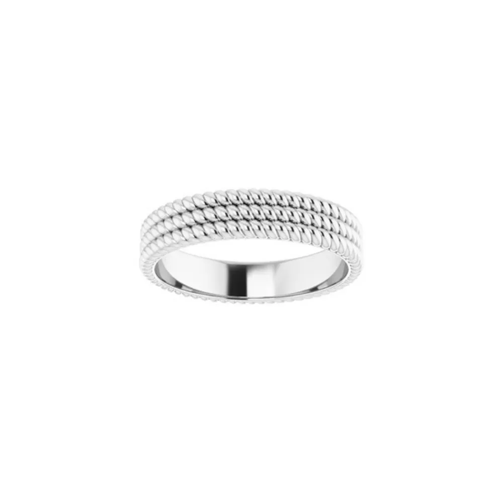 Three Tiered Rope Stackable Ring