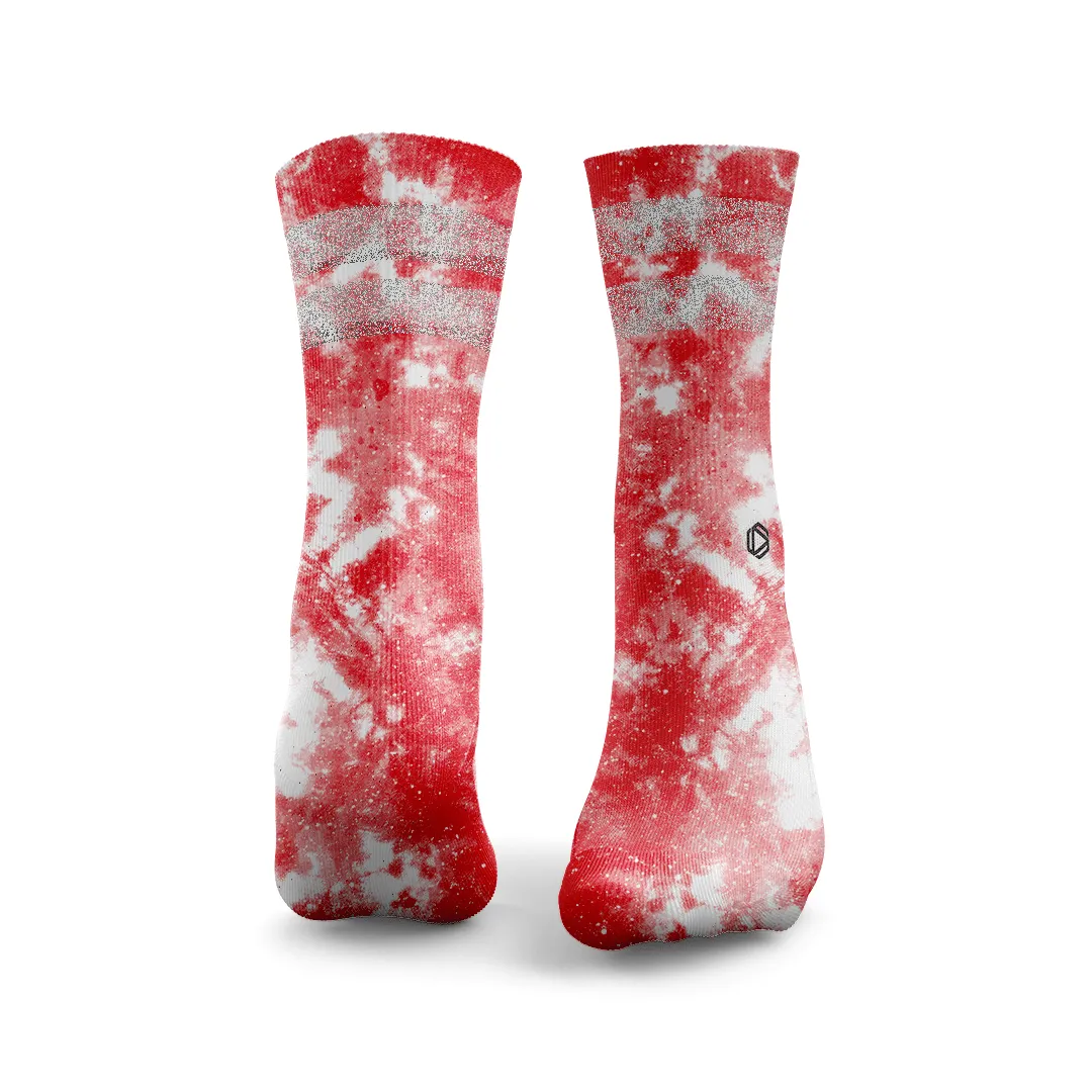 Tie Dye Glitter Socks