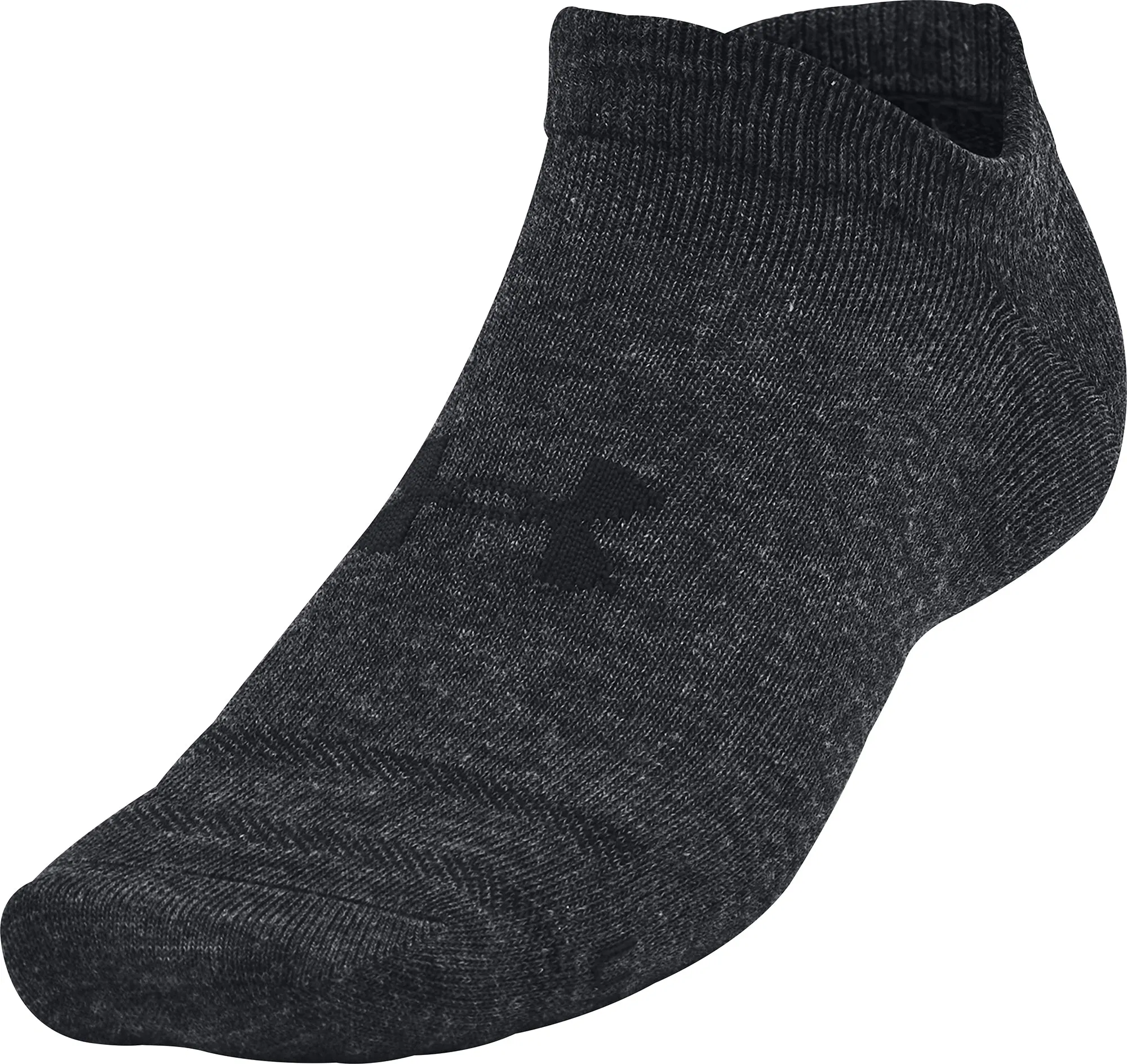 Under Armour Essentials (3 Pack) No Show Socks - Black