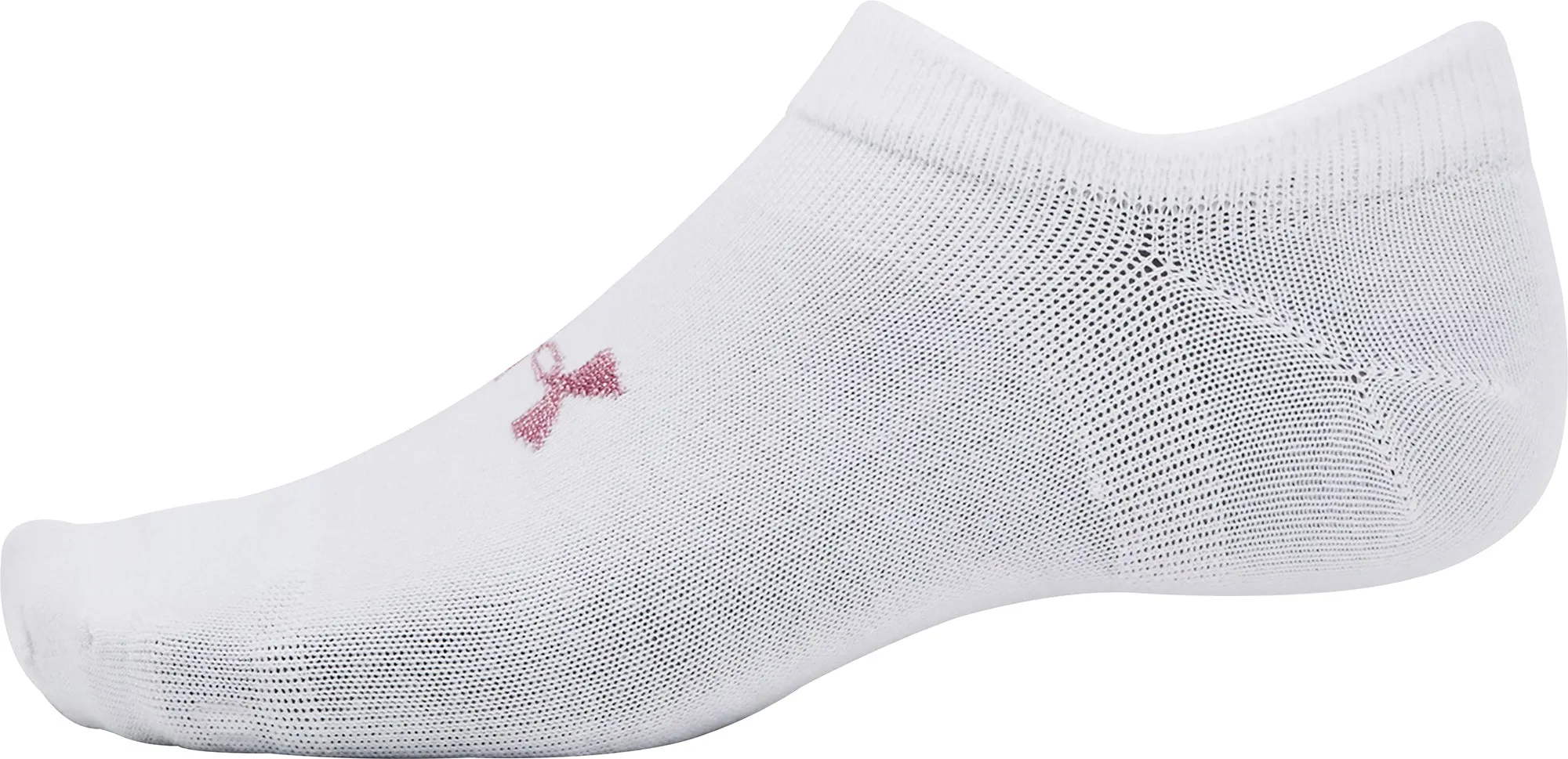 Under Armour Essentials (3 Pack) No Show Socks - White