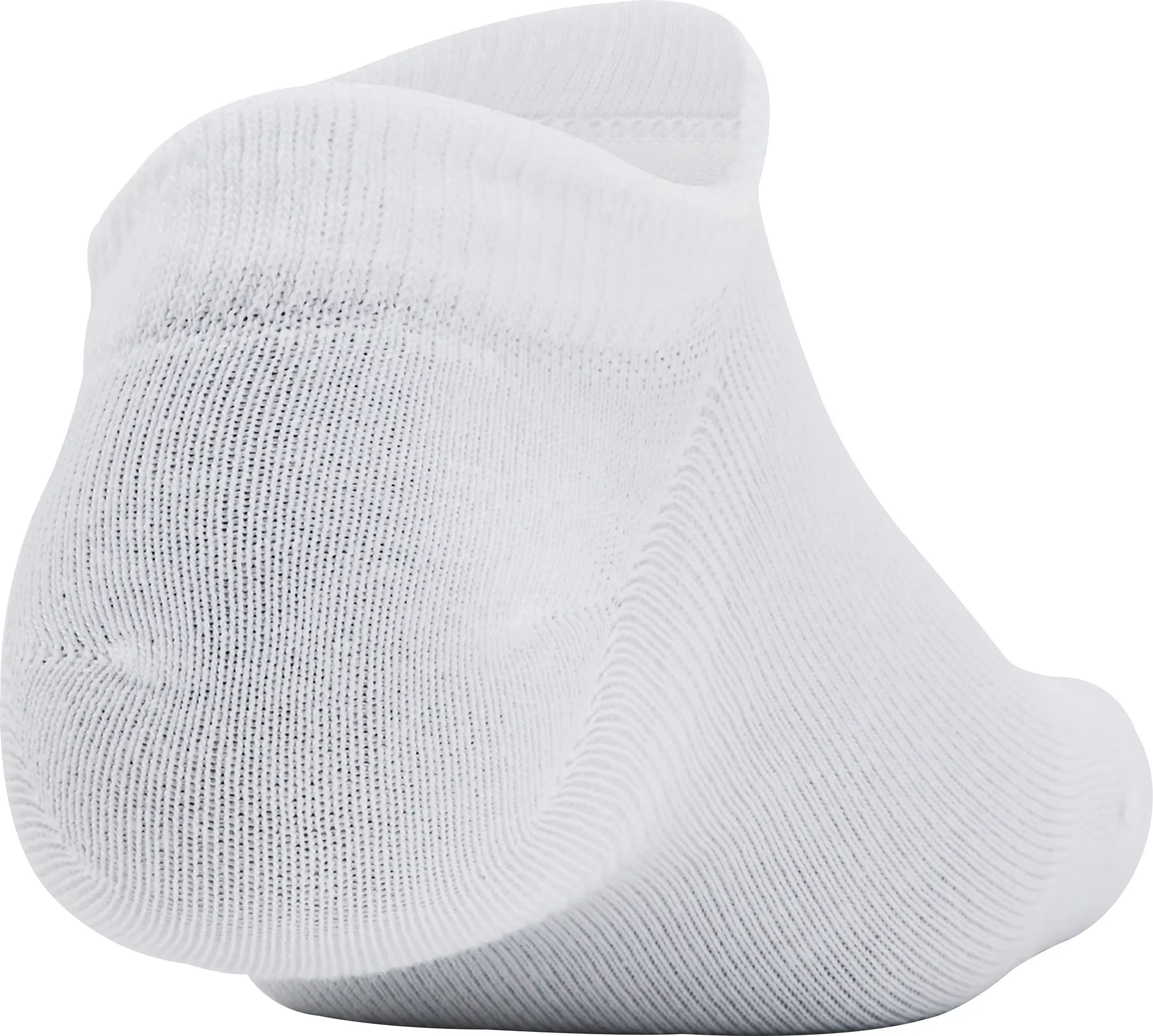 Under Armour Essentials (3 Pack) No Show Socks - White
