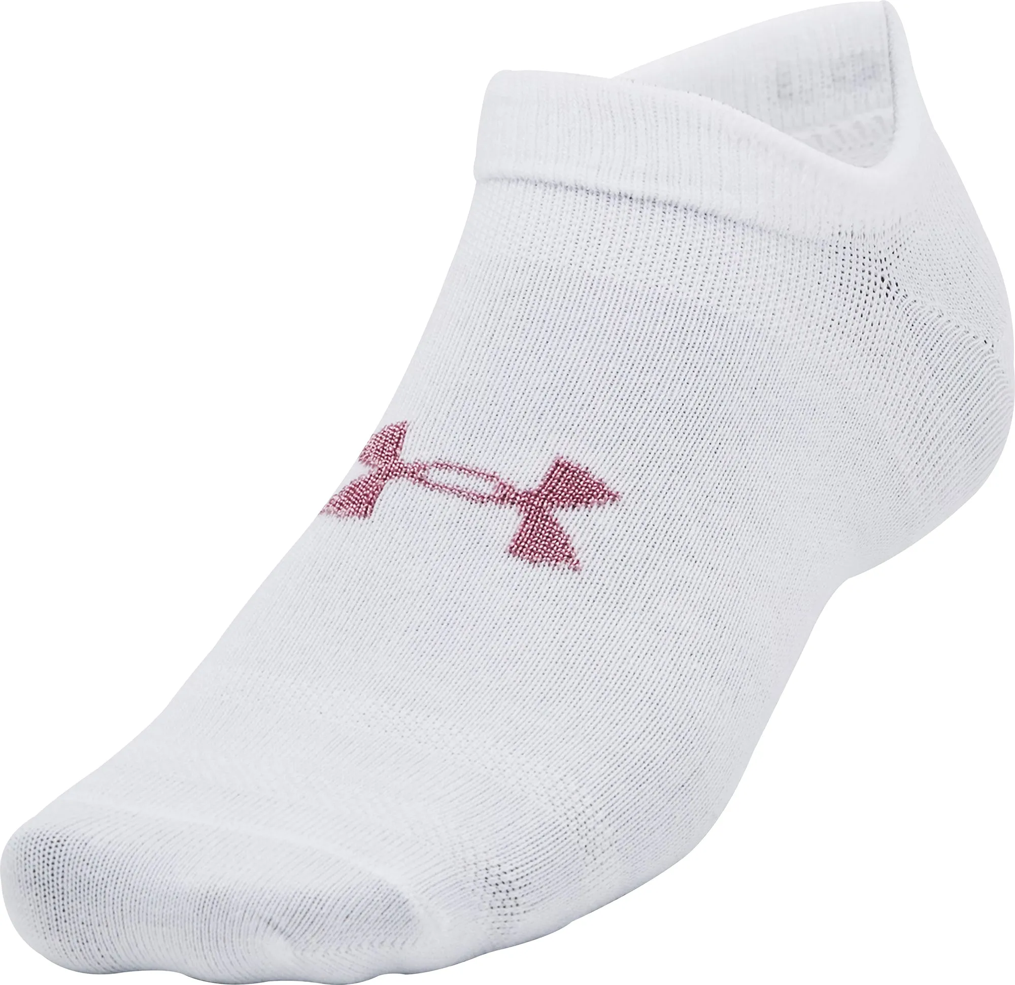 Under Armour Essentials (3 Pack) No Show Socks - White