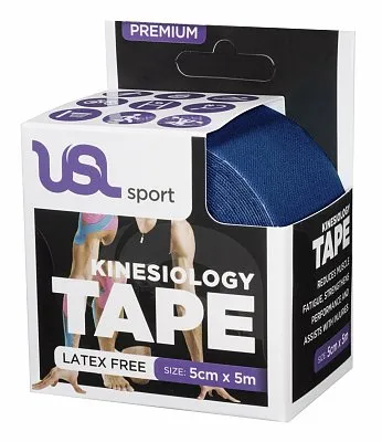 USL Sport Premium Kinesiology 5cm x 5m Navy