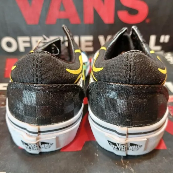 Vans Kids 1 Old Skool Glow Flame Black White VN0A4UHZESY