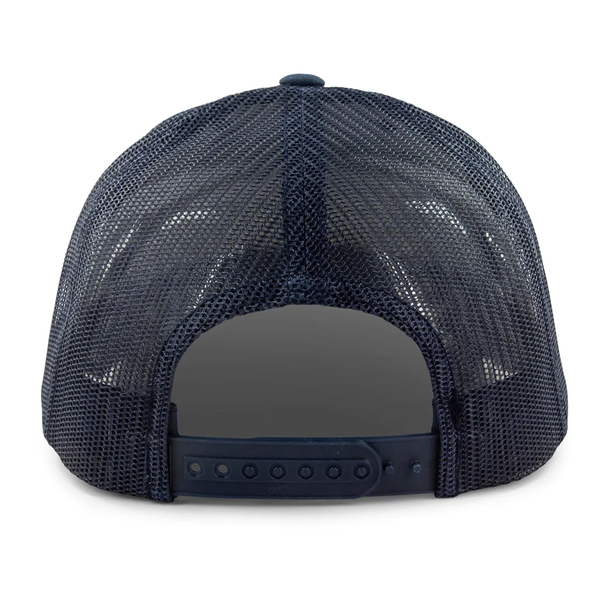 Vintage Maine Flag Leather Patch Classic Snapback Trucker
