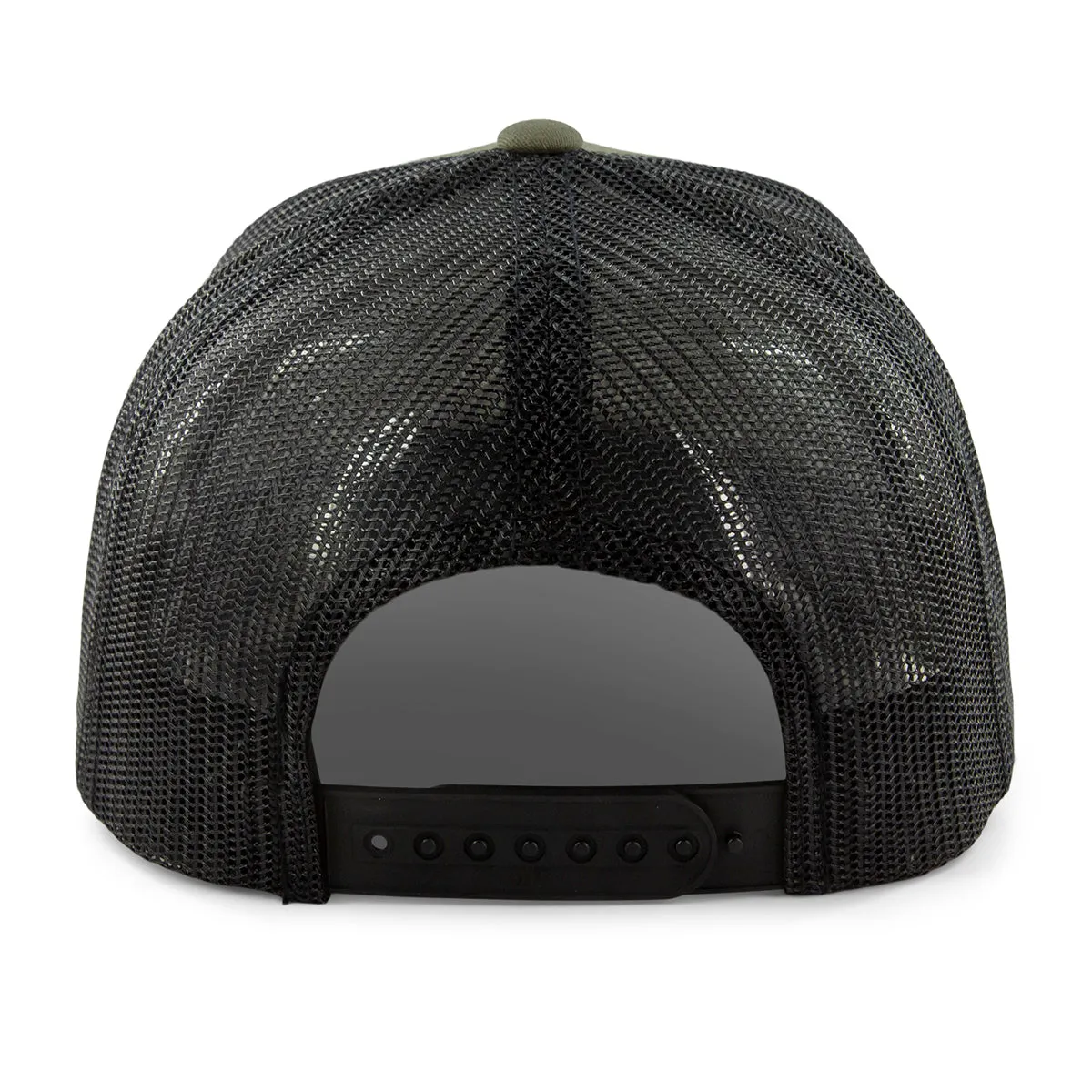 Vintage Maine Flag Leather Patch Classic Snapback Trucker