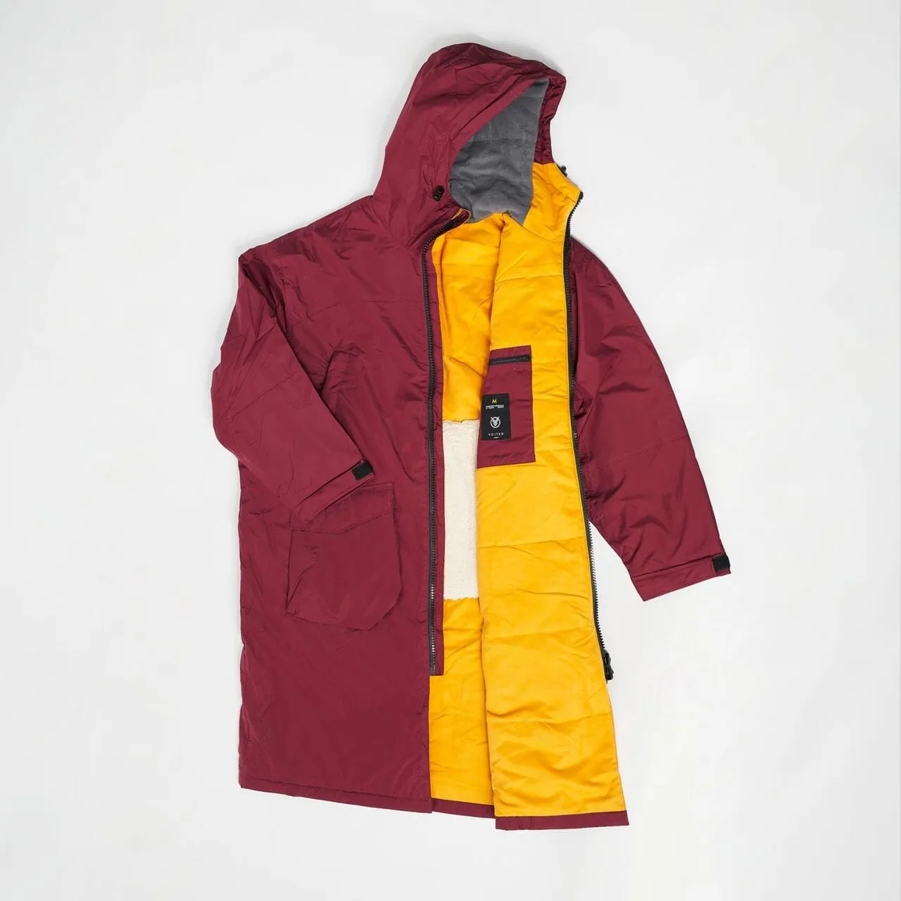 VOITED 2nd Edition Outdoor Change Robe & Drycoat for Surfing, Camping, Vanlife & Wild Swimming - Cardinal