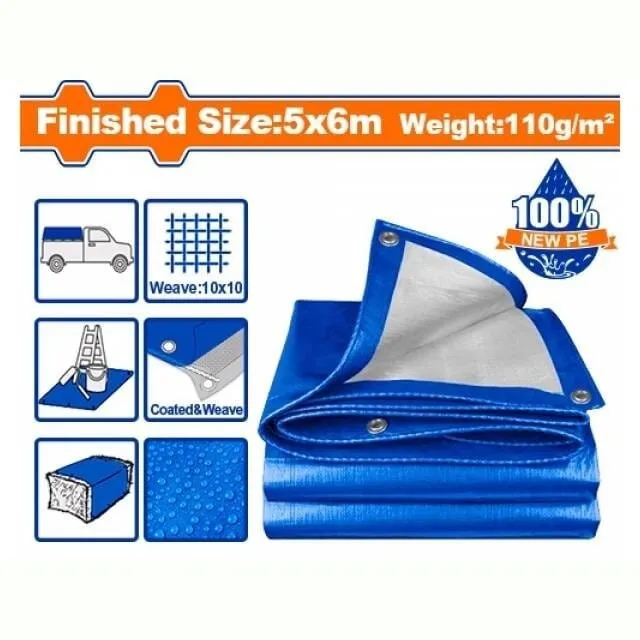 Wadfow 5mx6m Polyethylene Tarp - WTQ1856