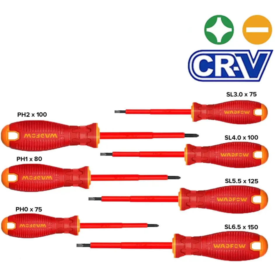Wadfow 7 Pieces Insulated Screwdriver Set - WSS7407