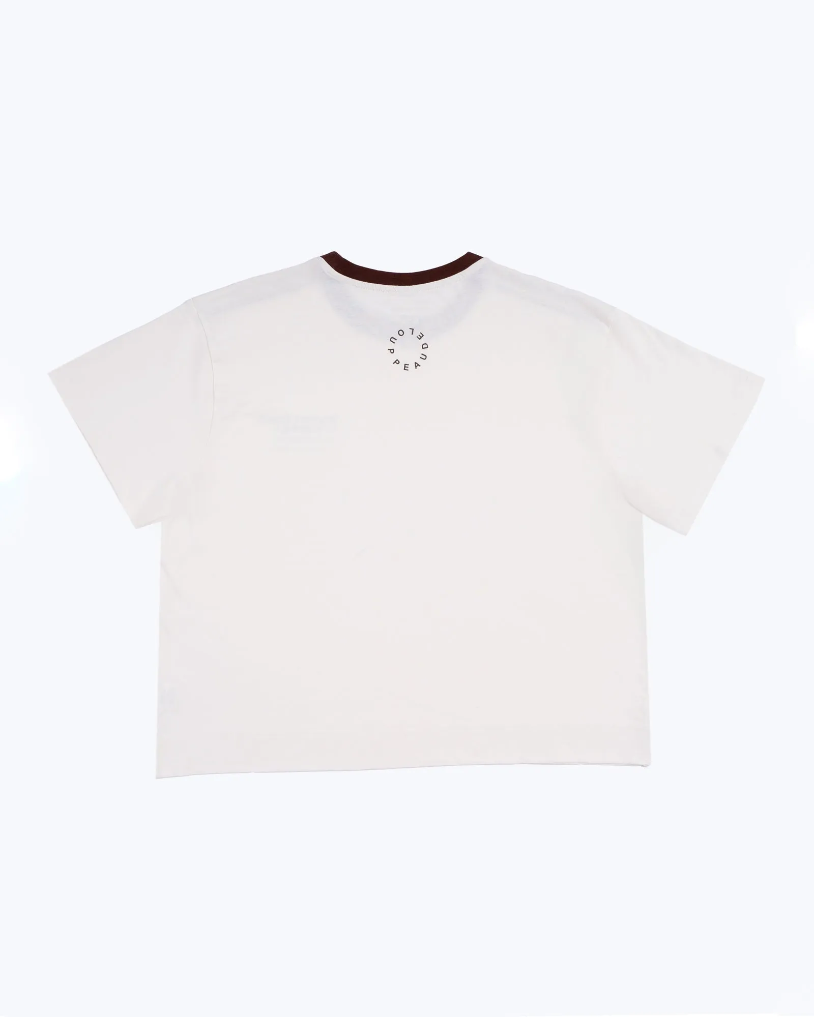 White   Brown Stripe Tee