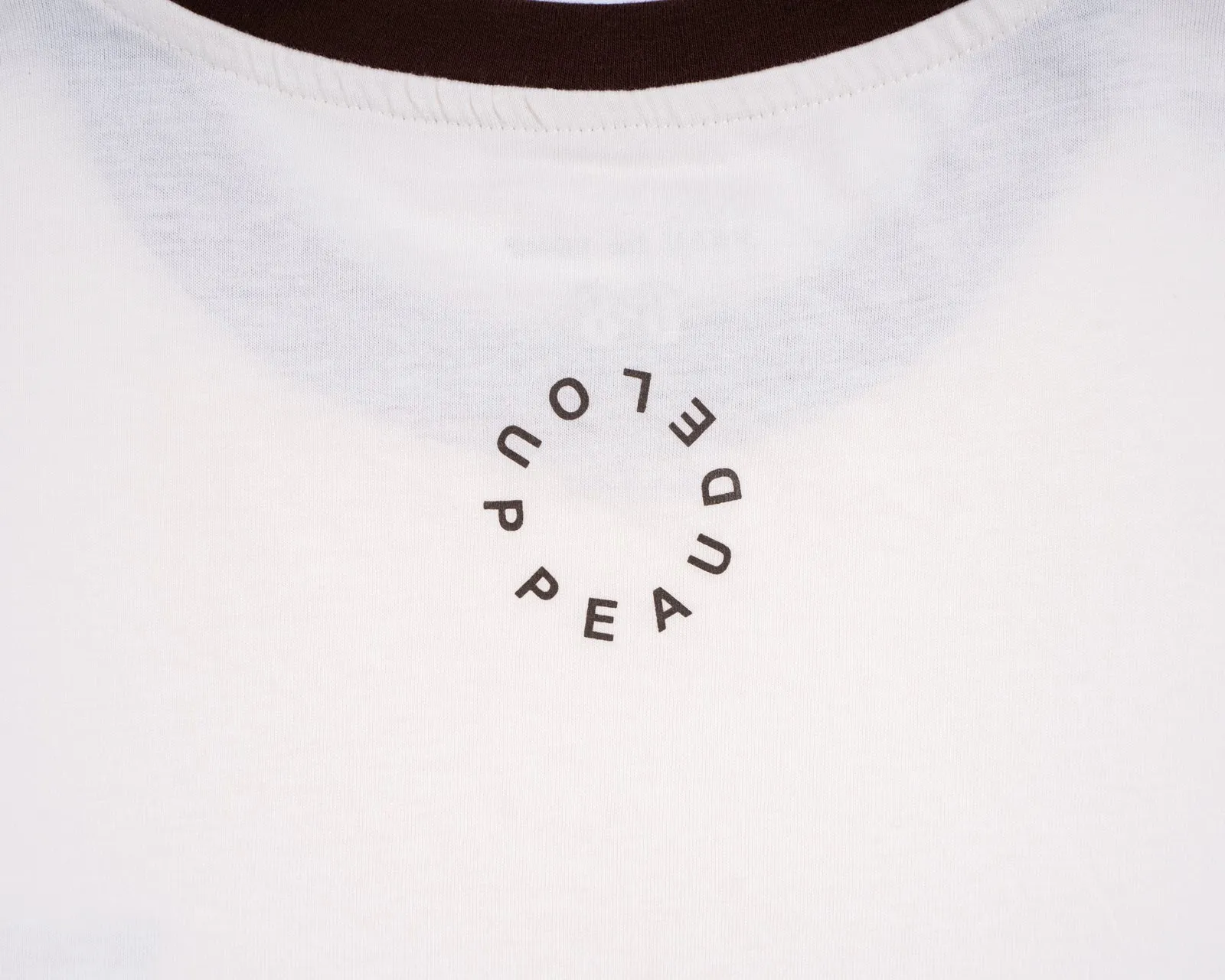 White   Brown Stripe Tee