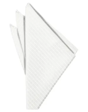 White Palermo Pocket Square