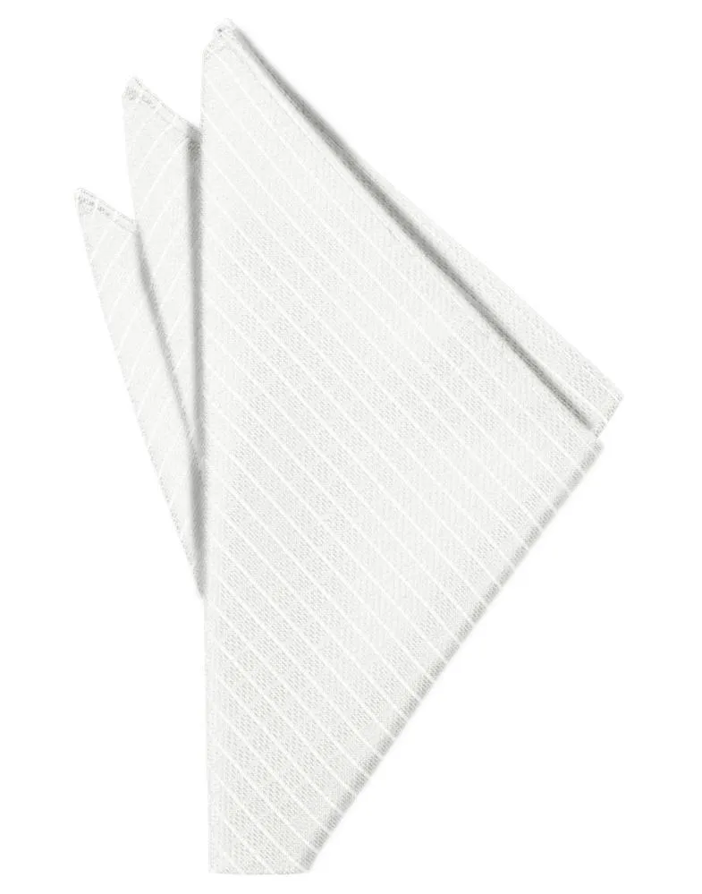White Palermo Pocket Square