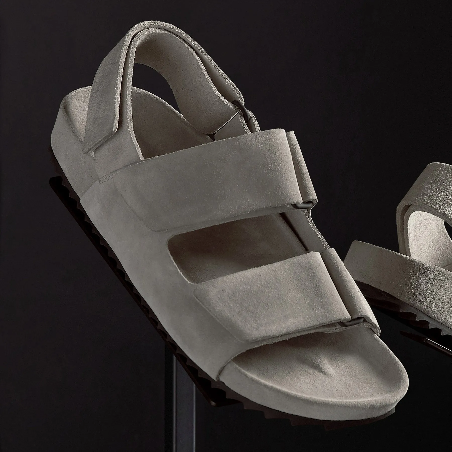Women's Double Strap Velcro Sandal - Earth