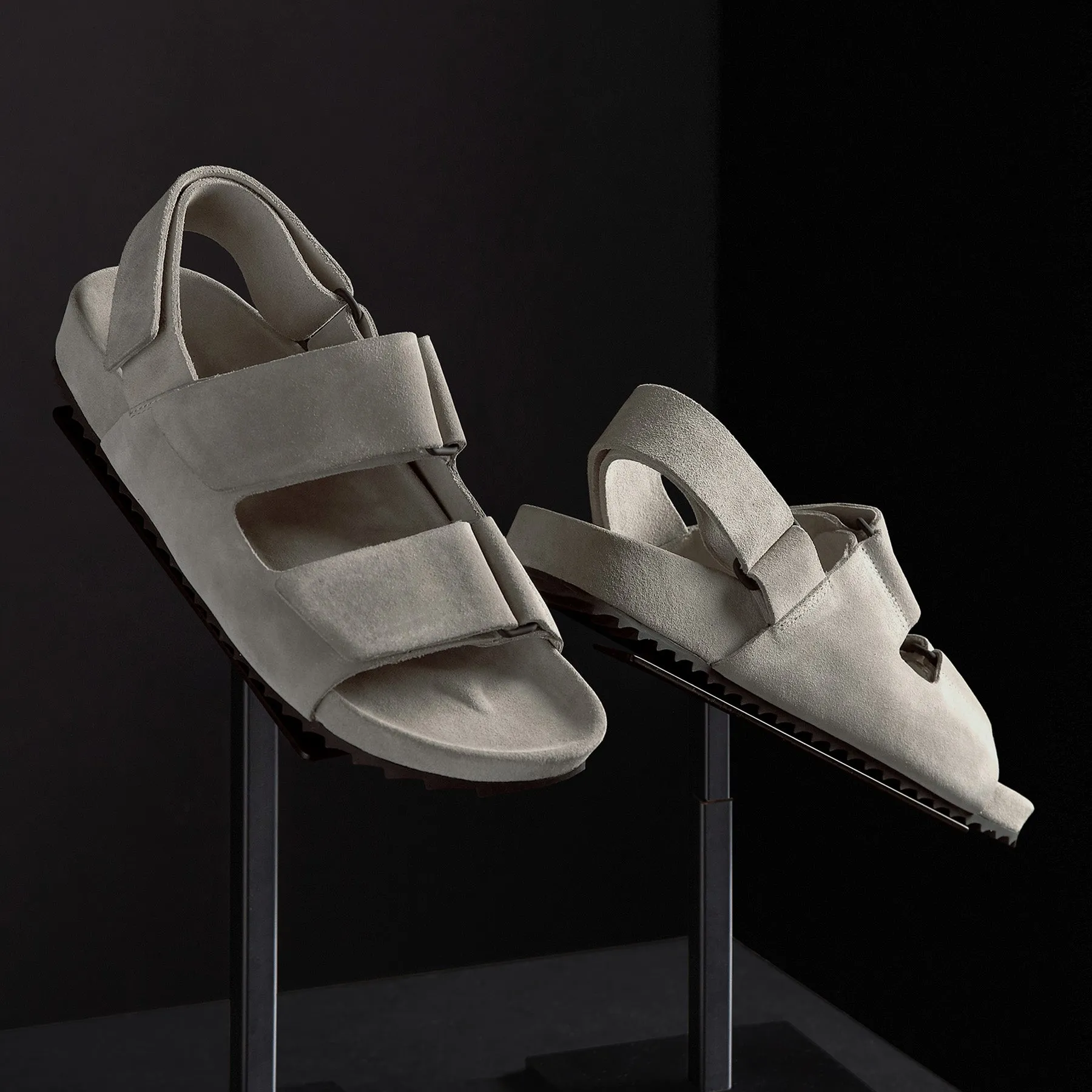 Women's Double Strap Velcro Sandal - Earth
