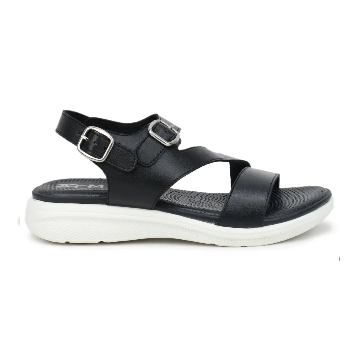 Women’s Leather Sandals 7575 – Classic Design with Buckle & Chunky Sole