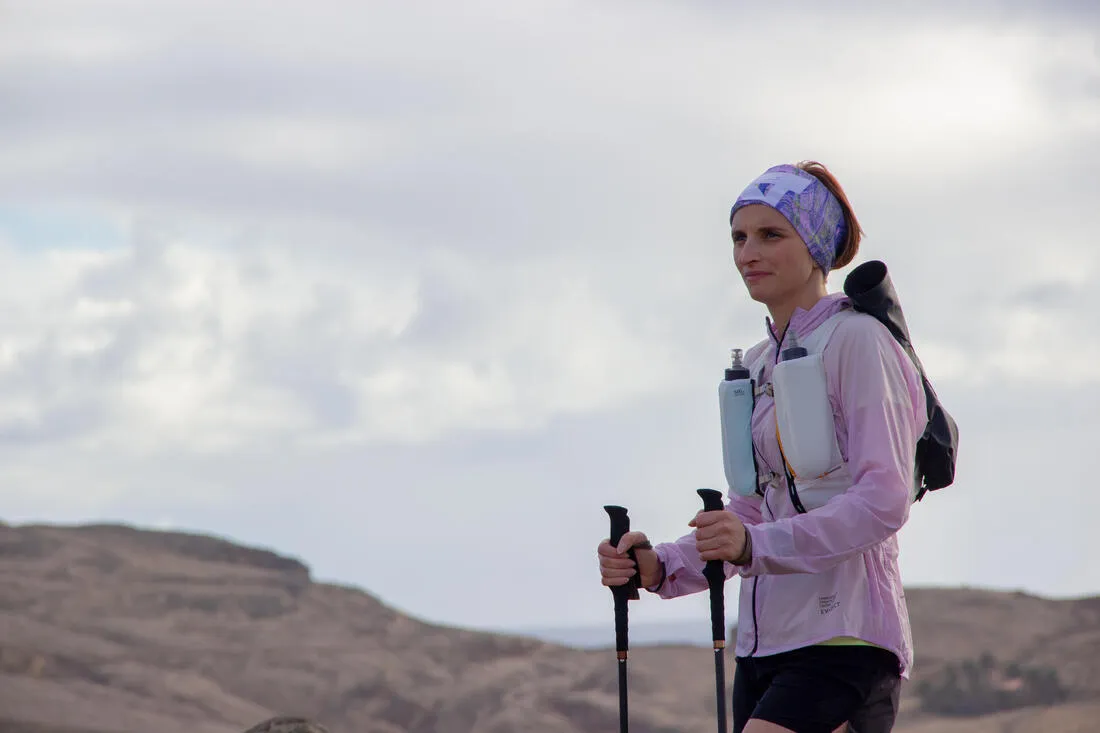 Women's Running & Trail Running Windproof Jacket - KIPRUN Run 900 Wind - Lilac
