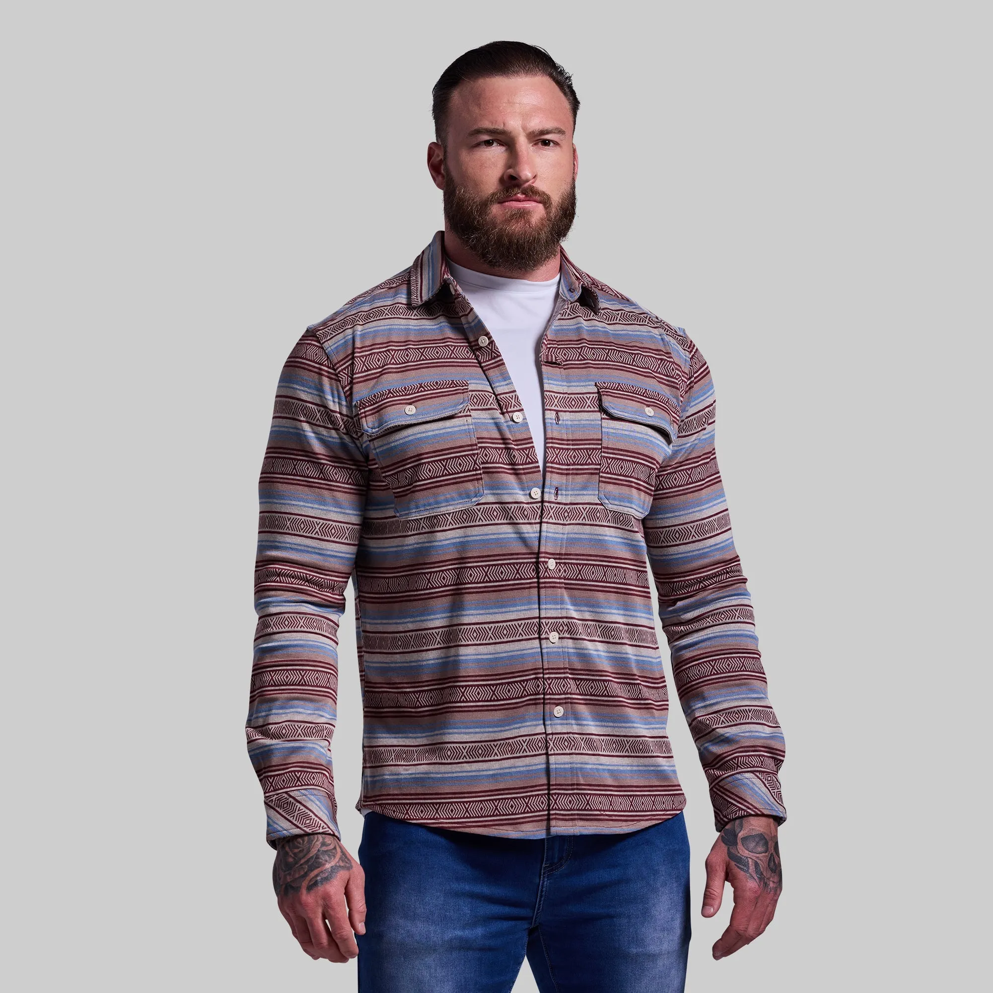 Woodsman Stretchy Flannel (Aztec)