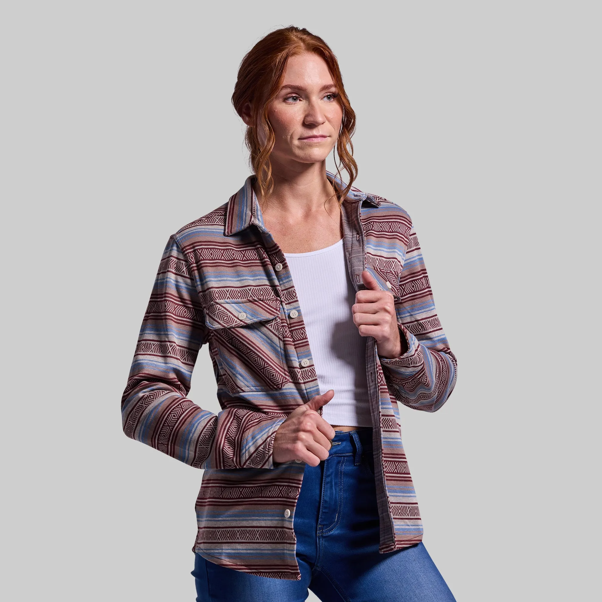Woodsman Stretchy Flannel (Aztec)