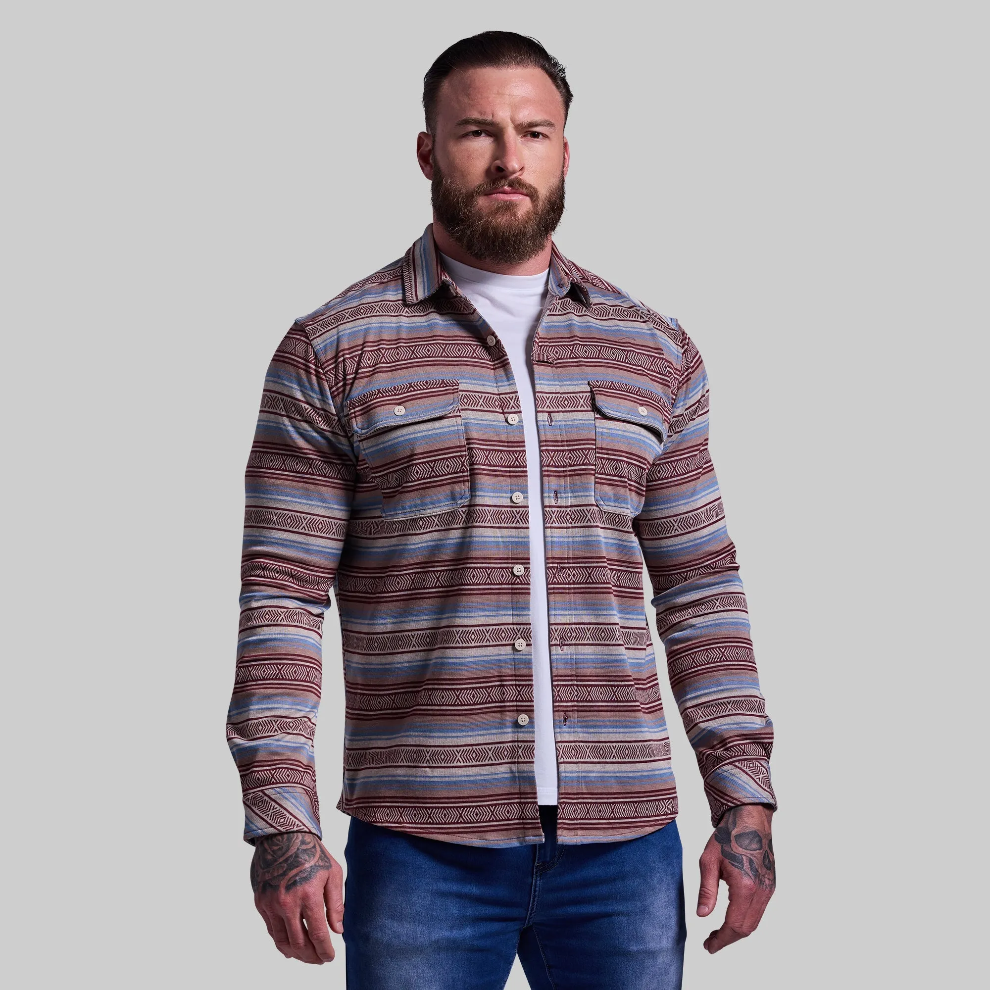 Woodsman Stretchy Flannel (Aztec)
