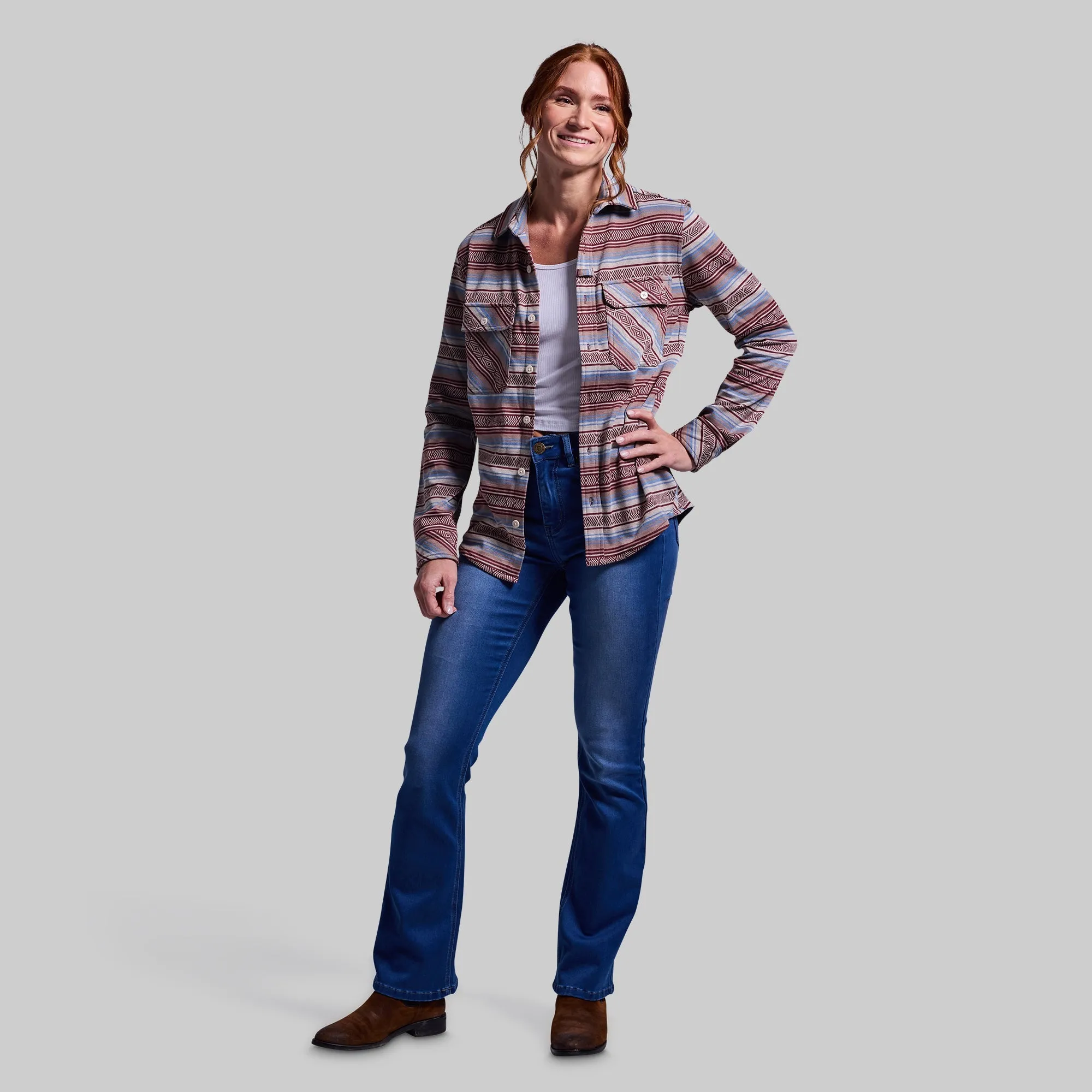 Woodsman Stretchy Flannel (Aztec)